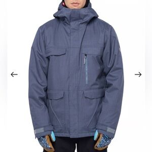 686 Men's Dark Teal Orion Blue InfiDry Snowboard Ski Jacket Size L